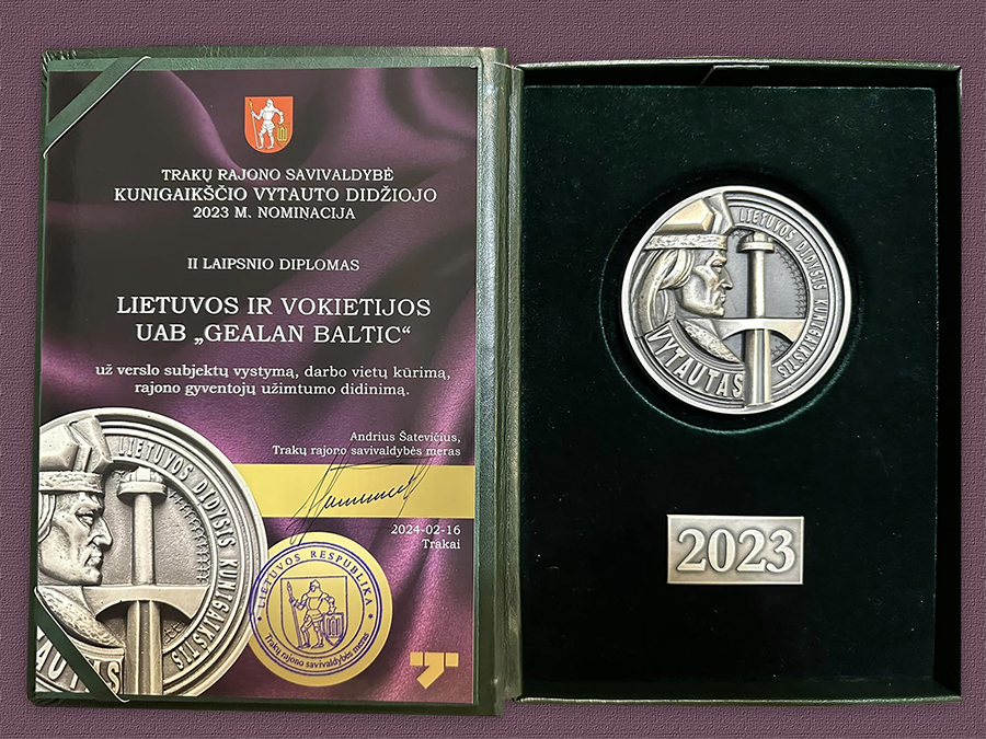 GEALAN_BALTIC_apdovanojimas_Trakai