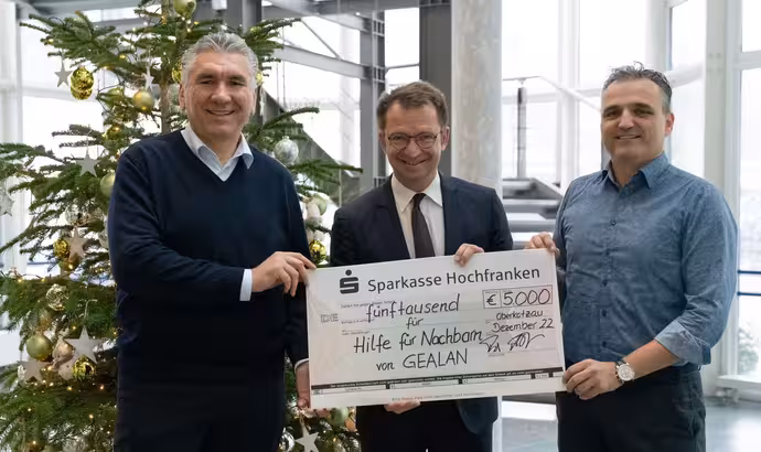 „Hilfe für Nachbarn“: GEALAN spendet 5.000 Euro