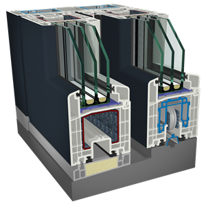 Rodamiento corredera puerta corredera támdem PVC Gealan-kommerling (4  UNIDADES)